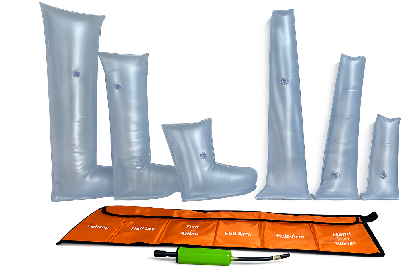 Juego de férulas de aire